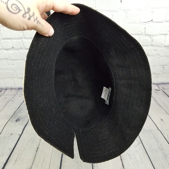 DELUX | linen & jute floral flower bucket hat - Picture 7 of 9